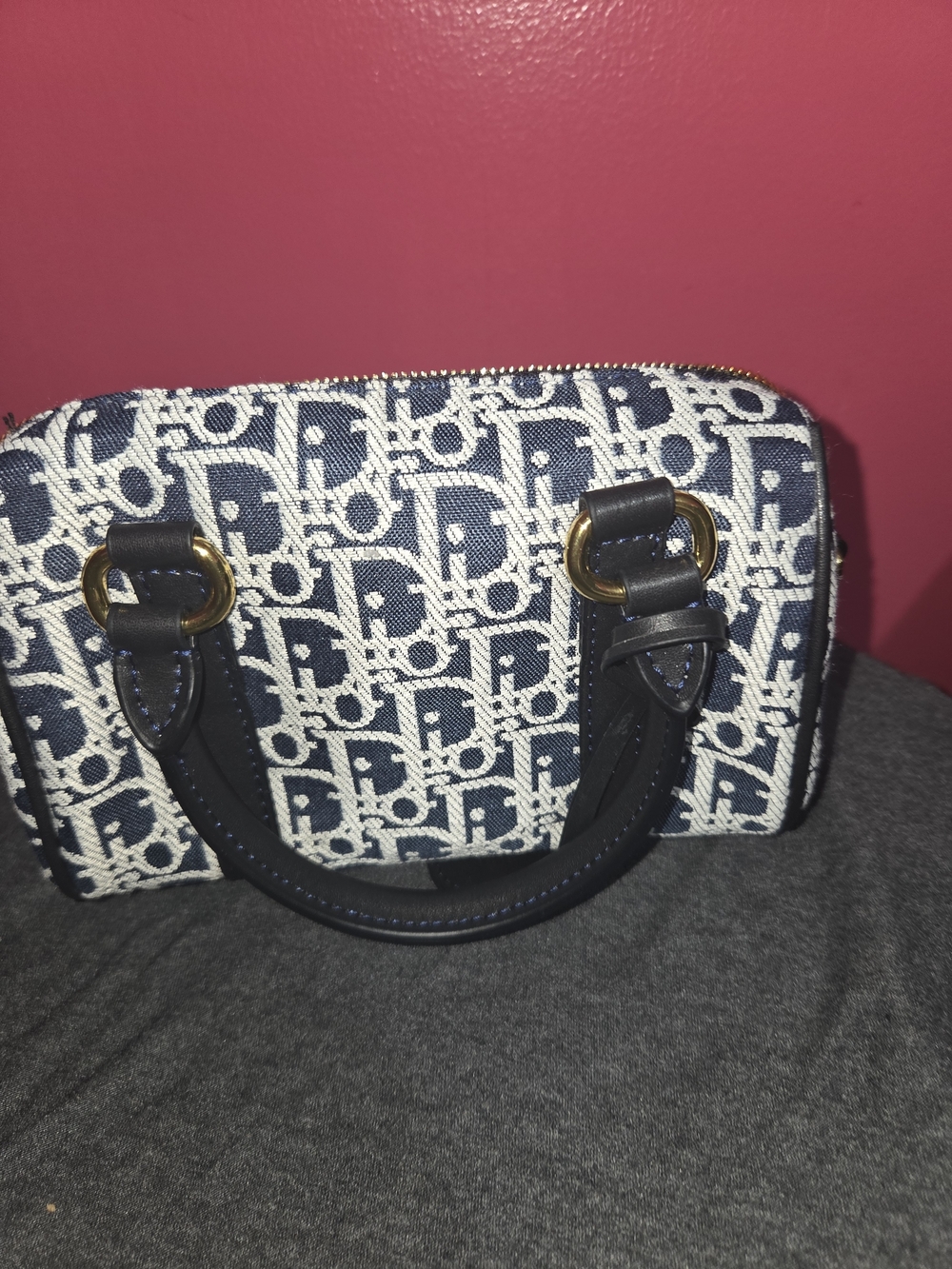 New Navy Mini Handle Or Crossbody / Shoulder Bag